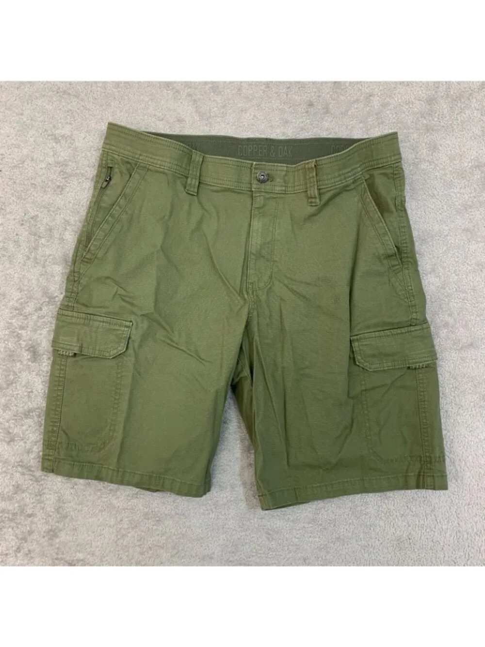 Copper & Oak Men's 34 Green Cargo Shorts